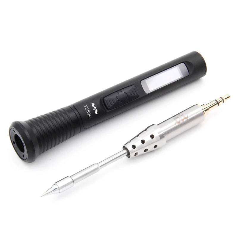 

TS80P Mini Electric Soldering Iron Station Portable PU Organizer Bag Kit Adjustable Temperature Digital OLED Display