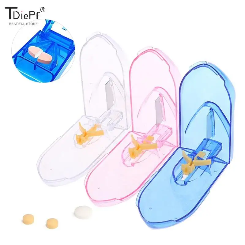 

Portable Pill Cutter Splitter Divide Medicine Storage Tablet Splitters Cut Slicer Home Pill Cases Dispenser Pill Box