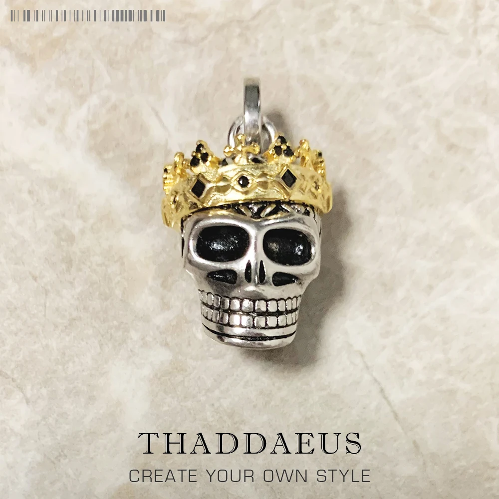 Подвеска в виде черепа и короны ювелирные изделия Европейском стиле винтажные