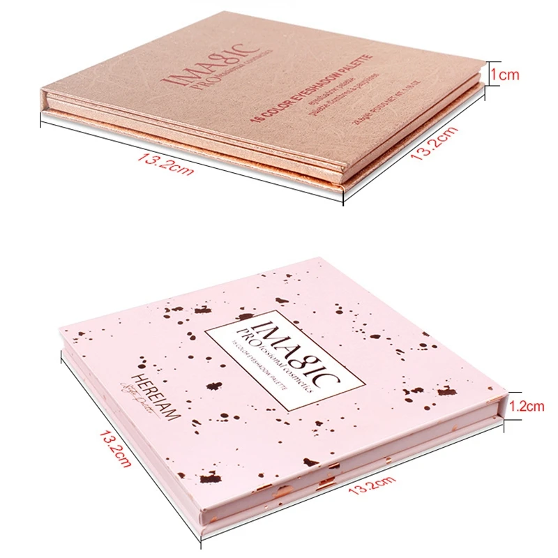 

IMAGIC 16Color Shimmer Pigmented Eyeshadow Palette Glitter Matte Rainbow Smoky Lasting Waterproof Eye Shadow Palette Cosmetic