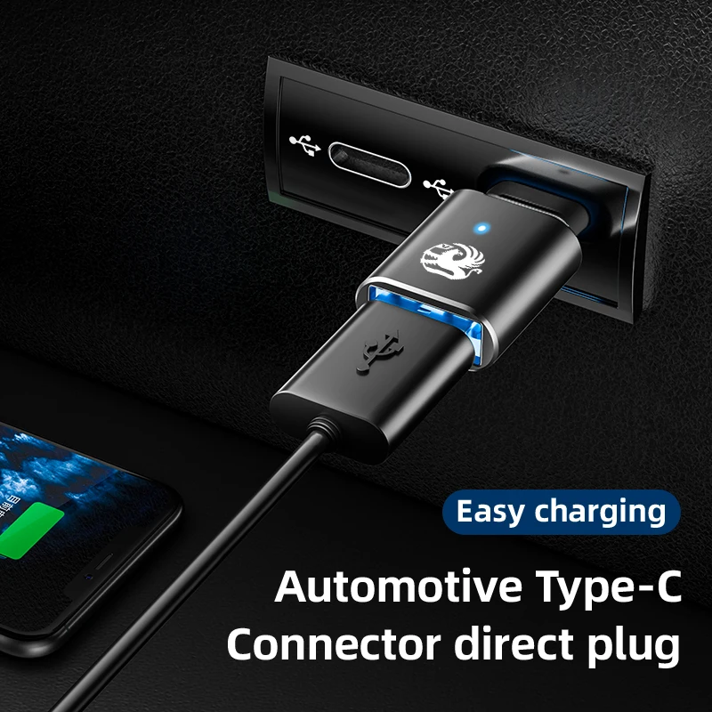 Автомобильный преобразователь интерфейса Type-C в USB зарядный адаптер для Vauxhall VXR
