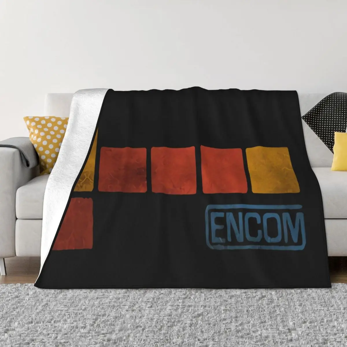 Мужское винтажное одеяло Encom Tron Movie Old Skool Retro Flynns Arcade размер S 2XL простое эстетичное