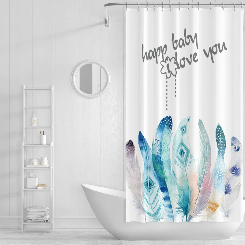 

Ins Nordic New Shower Curtain Romantic Dream Catcher Polyester Printing Waterproof Shower Curtain Bathroom Cortina Ducha Baño