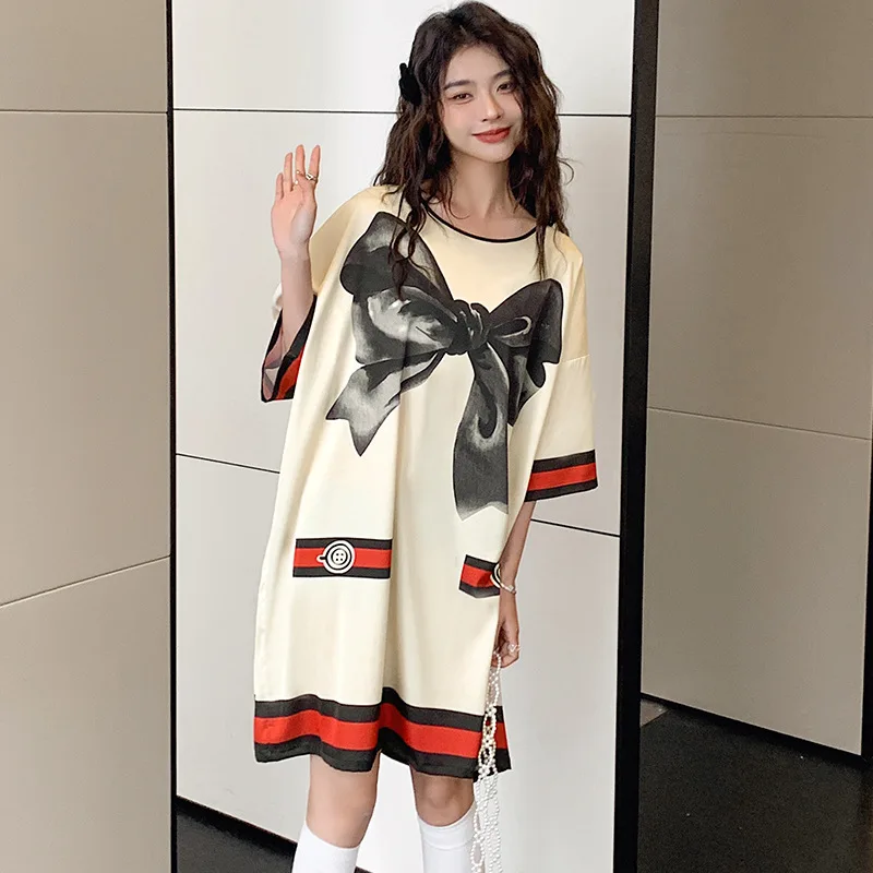 Roseheart Women Fashion Black White Sexy Sleepwear Faux Silk Nightwear Homewear Nightgown Female Sleep Gown Night Dress