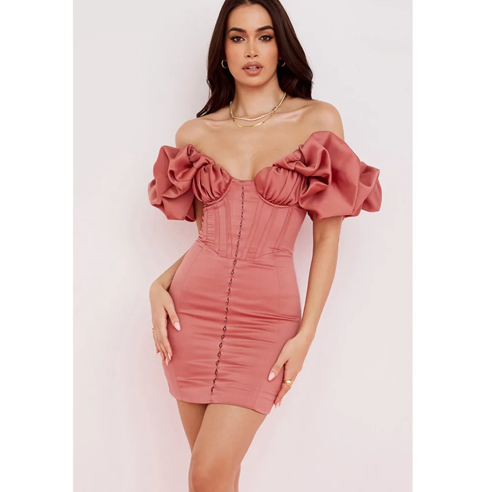 

Women's sexy Ruffle slim wrap hip autumn dress elegant befree