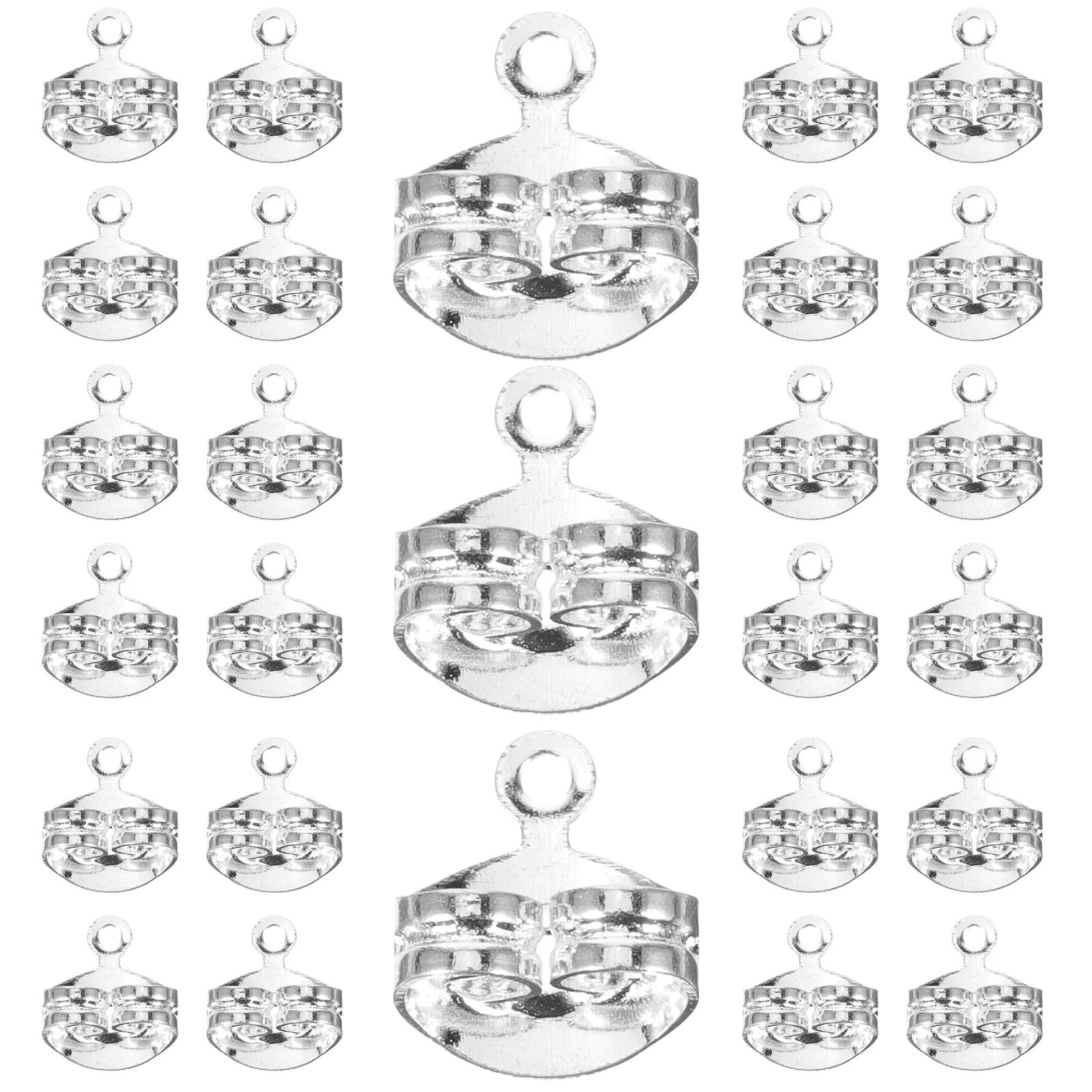

100 Pcs Jewelry Jewelry Clear Backs Gild Making Accessories Copper Women Miss