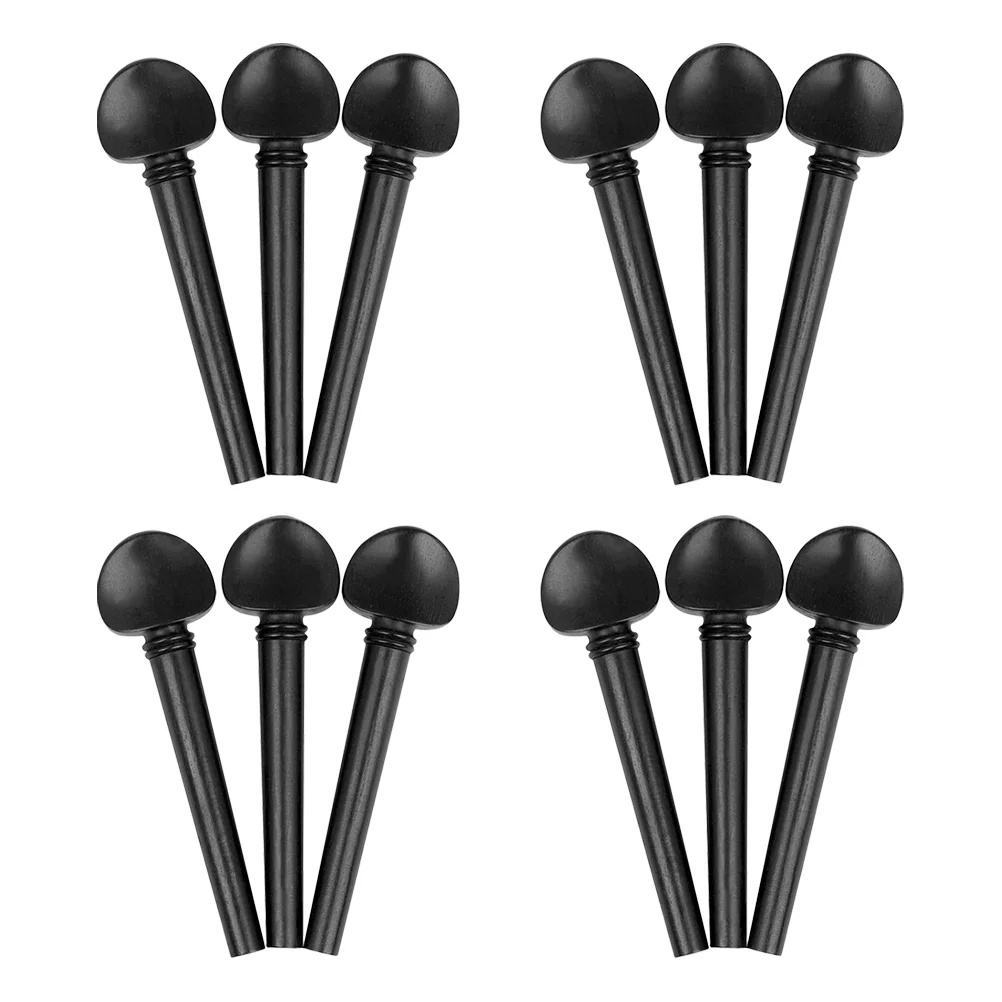 

Oud Pegs Supplies Sturdy Tuning Durable Ebony Crafts Musical Instrument Accessories Black Guitar Accessory