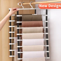 68 layers pants hangers holders trousers wardrobe hanger for save space storage rack clothes hanger bedroom closet organizer