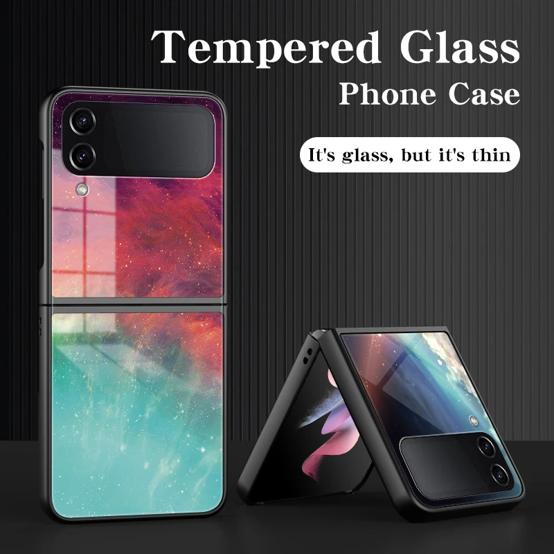 

Чехол с откидной крышкой Z 4, чехол для Samsung Galaxy Z, флип 4 Z, флип 3, звездное небо, противоударный защитный чехол для телефона ZFlip4