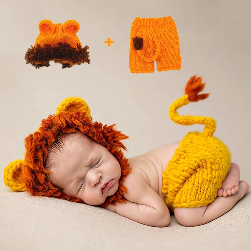 

Lion Cosplay Halloween Costumes For Newborn Baby Boys Lionet Cosplay Pants Hat Purim Carnival Party