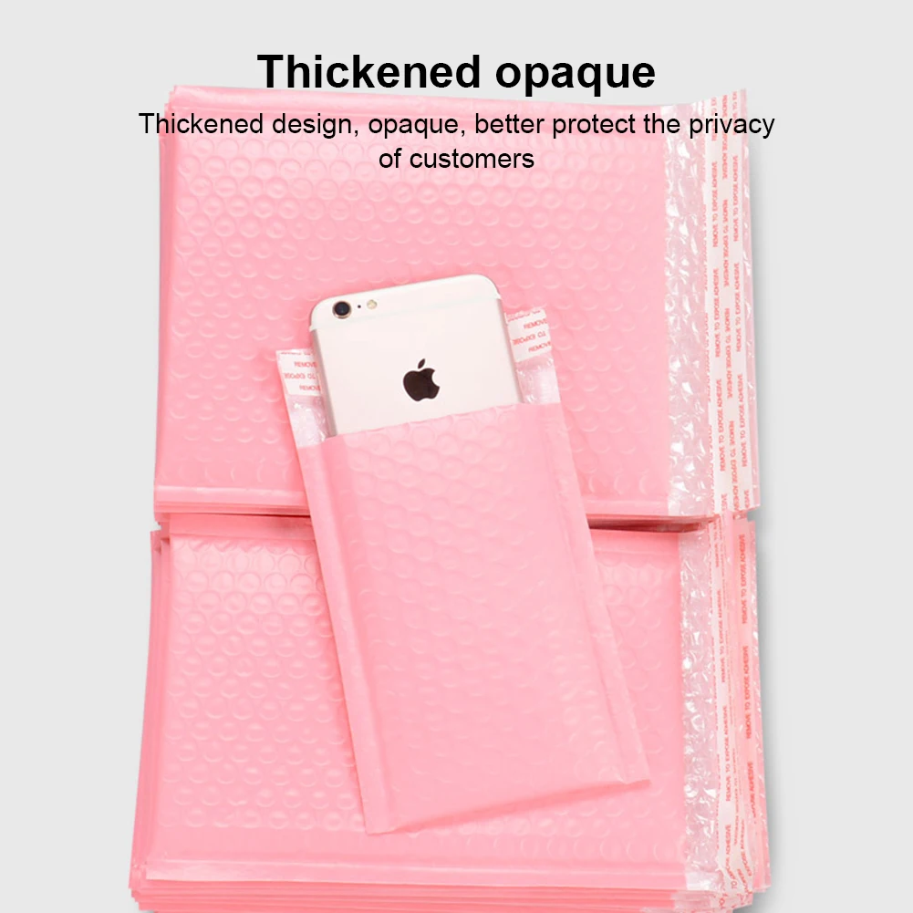 10/20 шт. Розовые Конверты из пузырчатой пленки мягкие конверты с пленкой