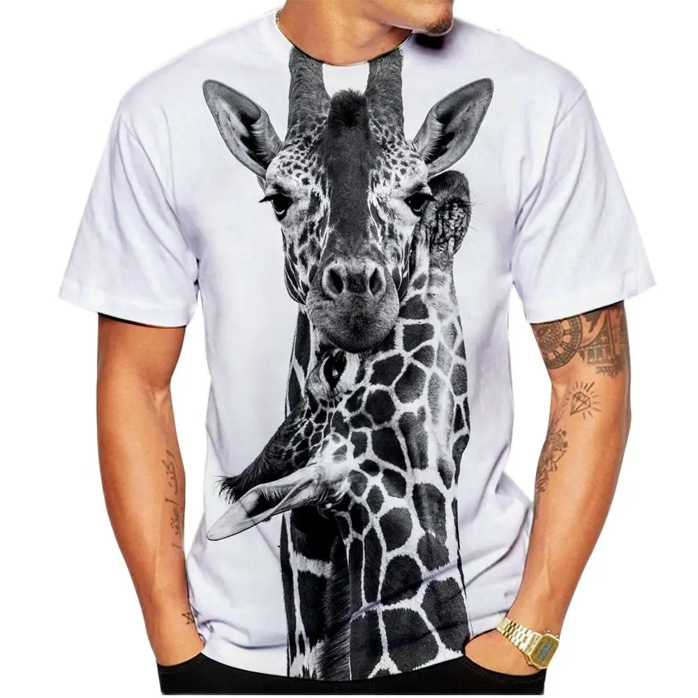 

2022 Summer T Shirt Men Women Harajuku Fashion Deer Hunting Camo Unisex 3d Printed Shirt For Men Animal Giraffe Tshirts