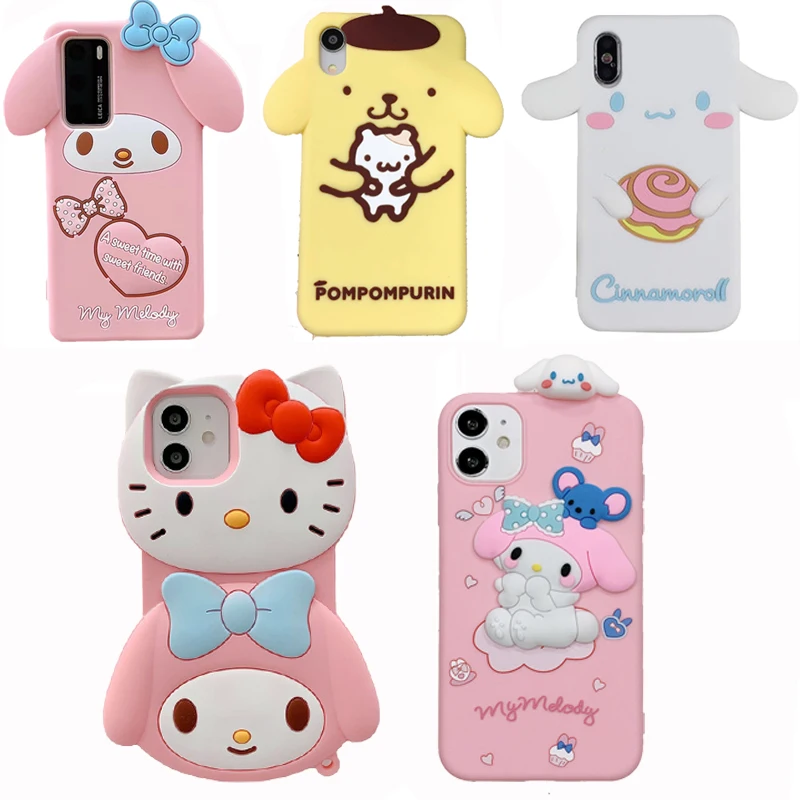 

Sanrio Kuromi My Melody Cinnamoroll Mobile Cell Phone Case For IPhone 13 12 Pro Max XS 11 XR Cartoon Protective Case Cover