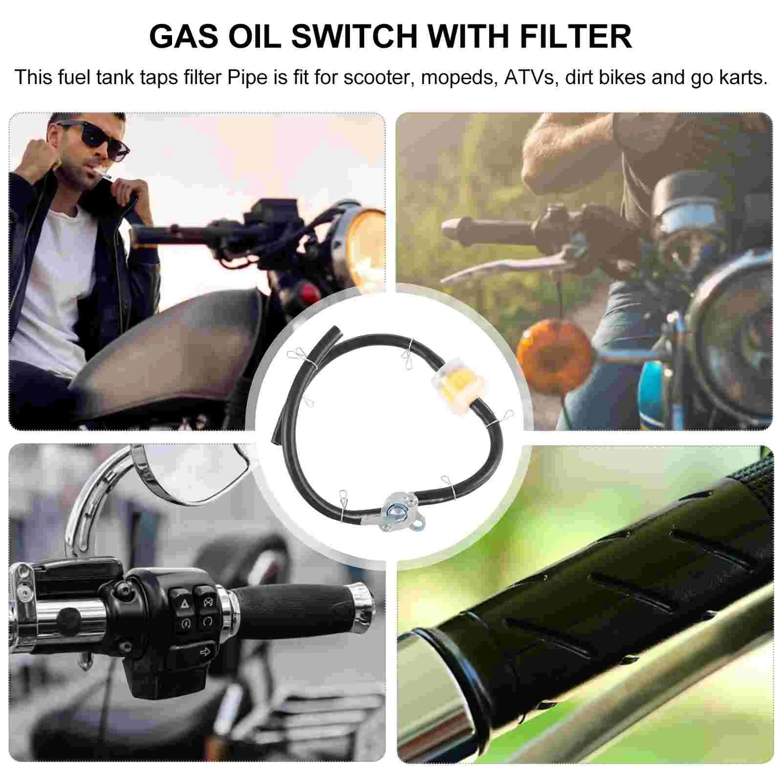 Бензиновый фильтр топливный шланг бензиновый для мотоцикла с кранами бака из