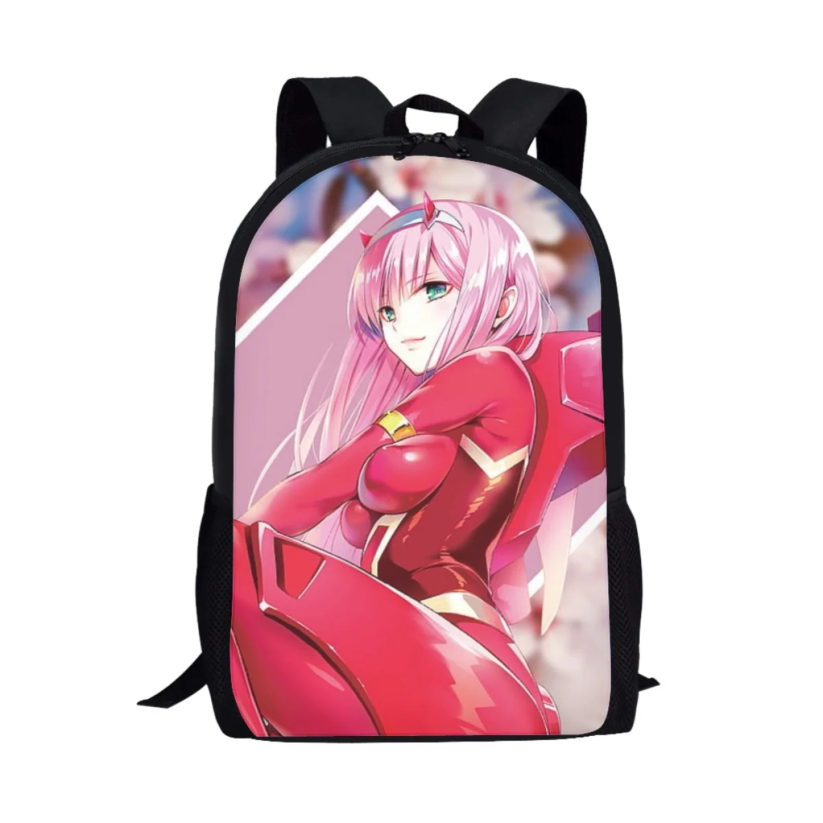 

2023 New Zero Two Darling in the Franxx Print Backpack Cartoon Teens School Bag Boy Girl Daily Travel Design Durable Student Bag