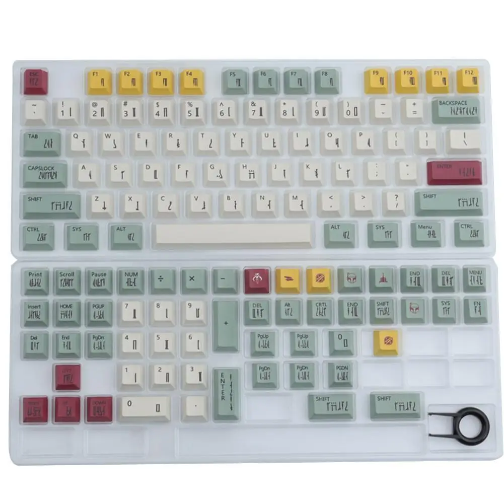 

Набор двусторонних сублимационных колпачков 129 S Pbt для колпачков Gmk O0o9