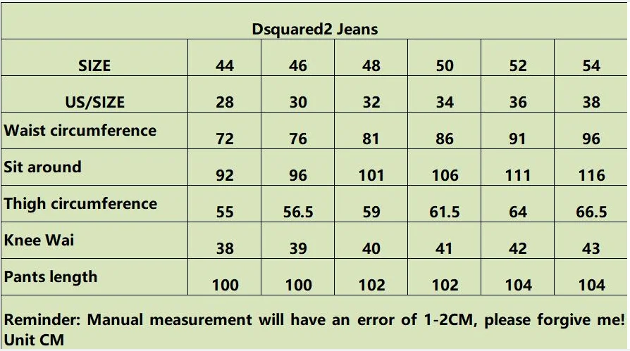 Dsquared2 New Arrival Men's Slim Jeans Patchwork Letter Biker Jeans men jeans