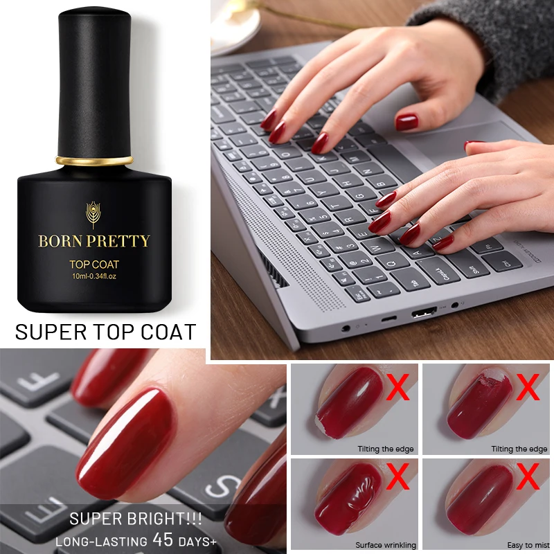 BORN PRETTY 10 мл Founction гель основа супер верхнее покрытие для маникюра Матовый верхний