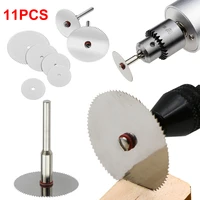 11pcs mini circular saw blade cutting disc diamond grinding wheel rotary tools for metal cutter power tool wood plastic cutting