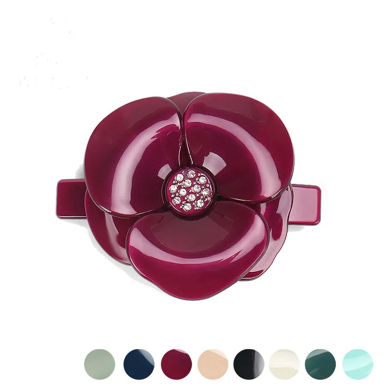 

Fine Rose Flower Ponytail Hair Clip Barrette for Women Girls Beauty Accessories Ornament Tiara for Wedding Party Dance Office