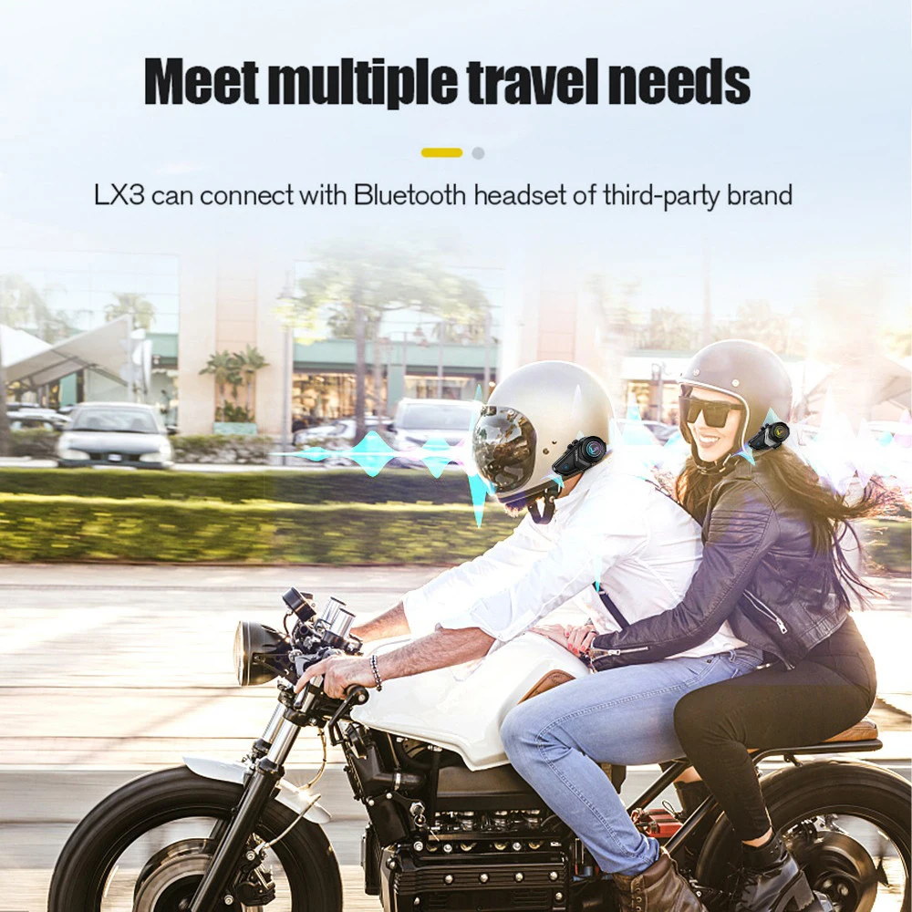 Bluetooth-гарнитура для мотоциклетного шлема LX3 шт.