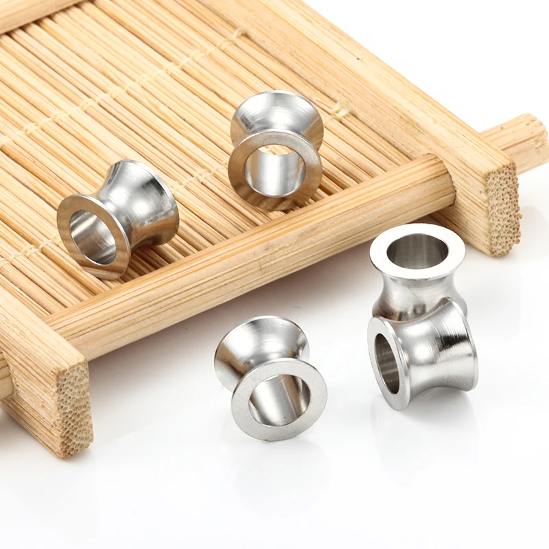 Fashion Trumpet Beads For Jewelry Making StainlessSteel DIY Men Women Necklace Ornament Washable Multiple Size Modish Accessorie