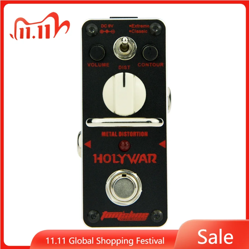 

Aroma AHOR-3 Holy War Metal Distortion Pedal Mini Analogue Electric Guitar Effect Pedal True Bypass Guitar Parts & Accessories