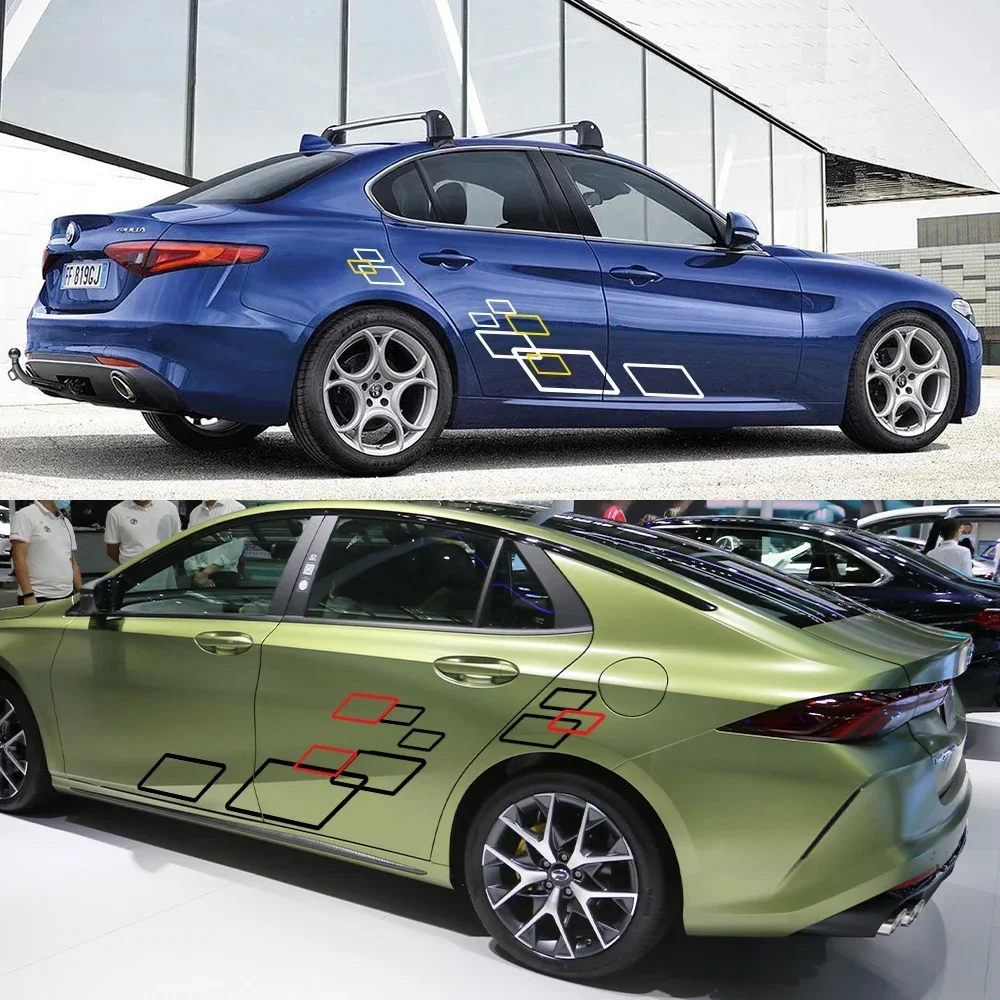 uniwersalny czarny/biały/szary/niebieski/żółty/czerwony/złoty karoseria naklejka błyszcząca folia winylowa do Suzuki Volvo Te...