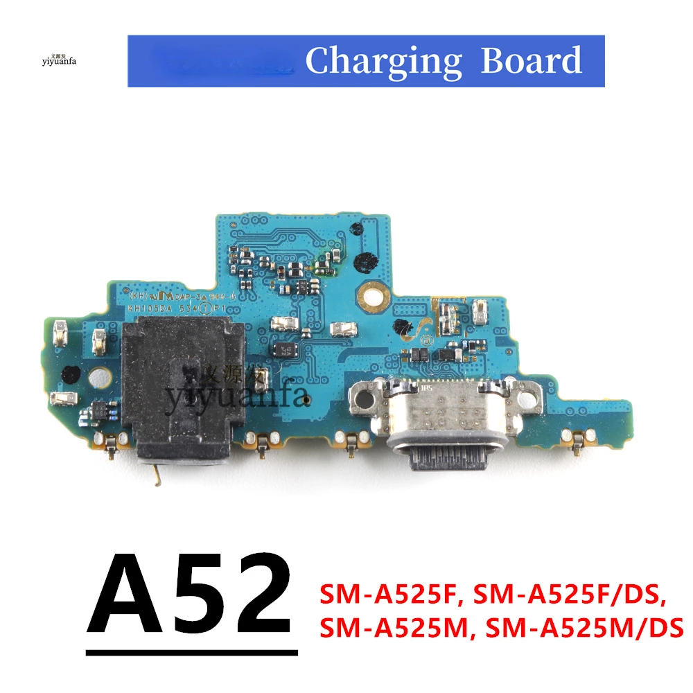 Плата зарядного устройства PCB Flex для Samsung Galaxy A52 4G A525 SM-A525F USB порт разъем