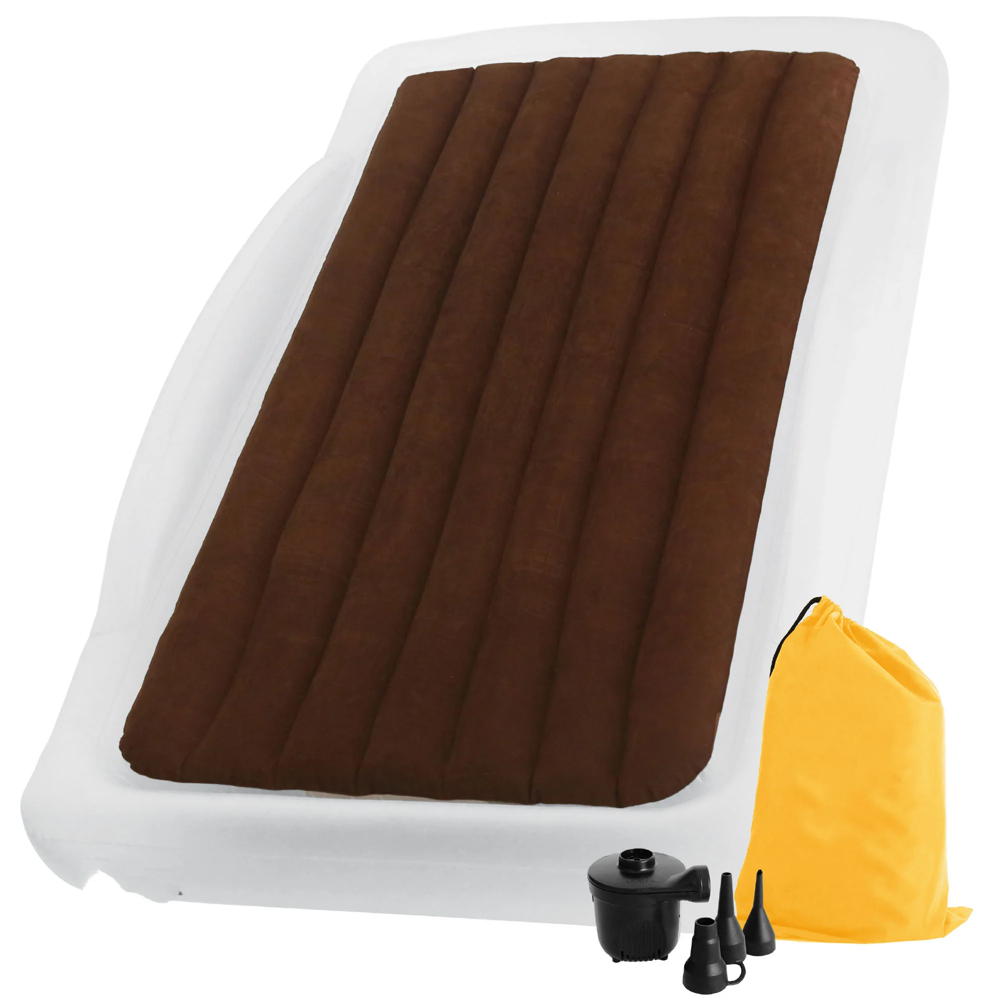 

Twin Air Mattress Travel Bed for Kids and Adults with Pump Portable Inflatable Mattress Cot for Families Single Blow Up Air Bed