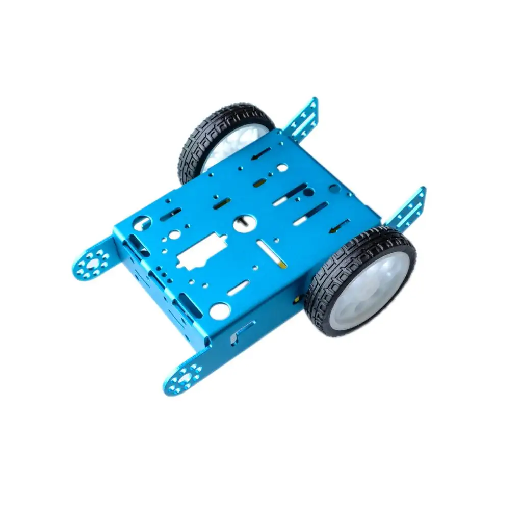 

1 * 2WD Алюминиевый автомобиль, новые Обучающие игрушки, робот, Интеллектуальный автомобиль из сплава, шасси 2WD, умный робот, автомобильный комплект шасси, самодельный автомобиль MBOT