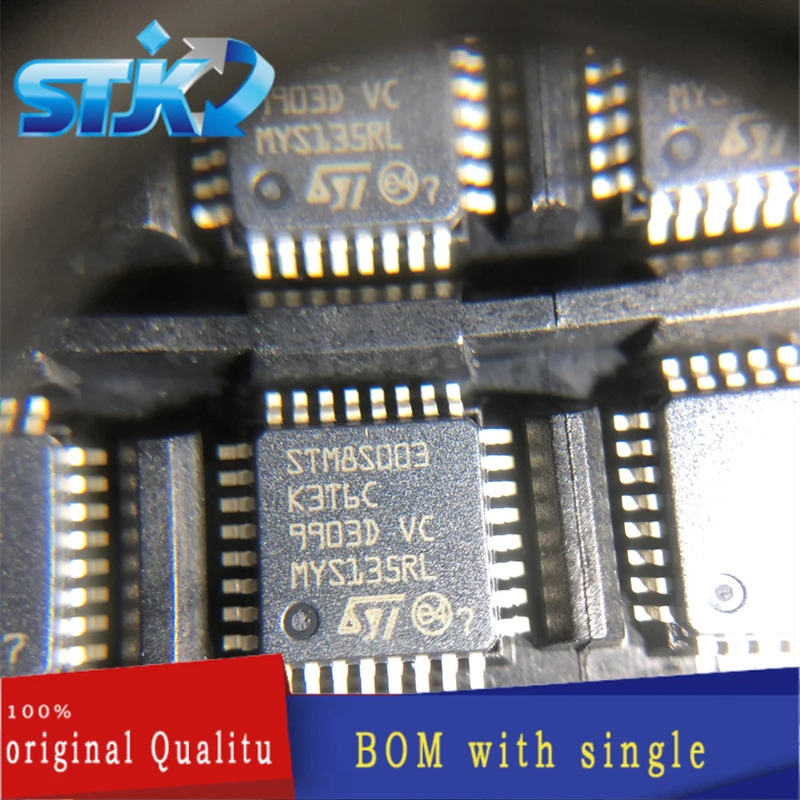 

Встроенный микроконтроллер STM8S003K3T6C посылка LQFP32, микроконтроллер, новый, оригинальный, в наличии, 5 шт.