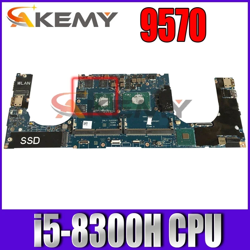 

For DELL XPS 9570 Laptop motherboard with i5-8300H CPU DAM00 LA-F541P 0YWFR1 CN-0YWFR1 YWFR1 100% working