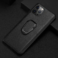 langsidi brand for iphone 12 case magnet leather kickstand shockproof back cover for iphone 12 pro phone case 12 mini metal ring