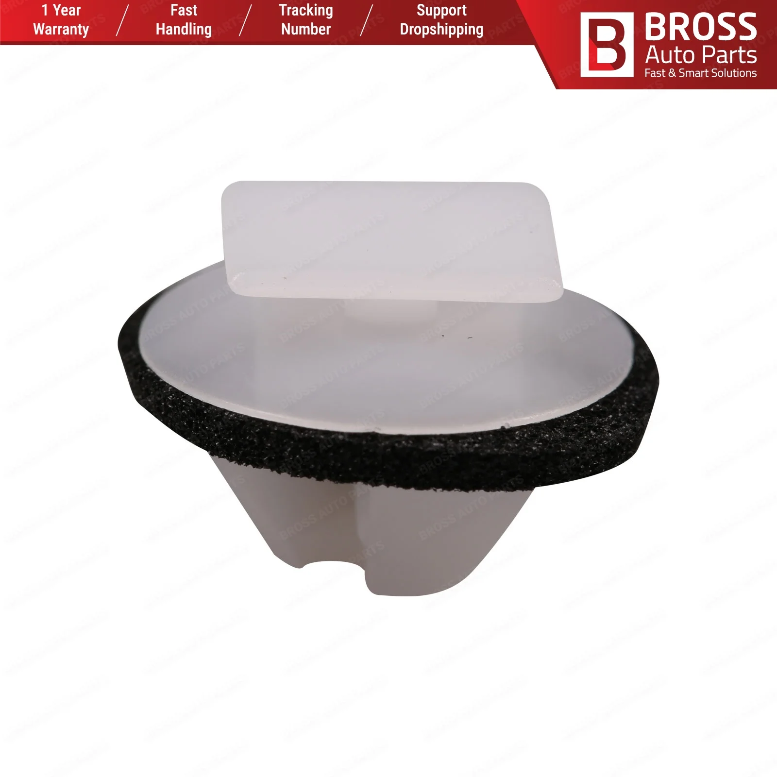 

Bross Auto Parts BCF1664 10 Pieces Door Panel Clip for Renault: 7701049008