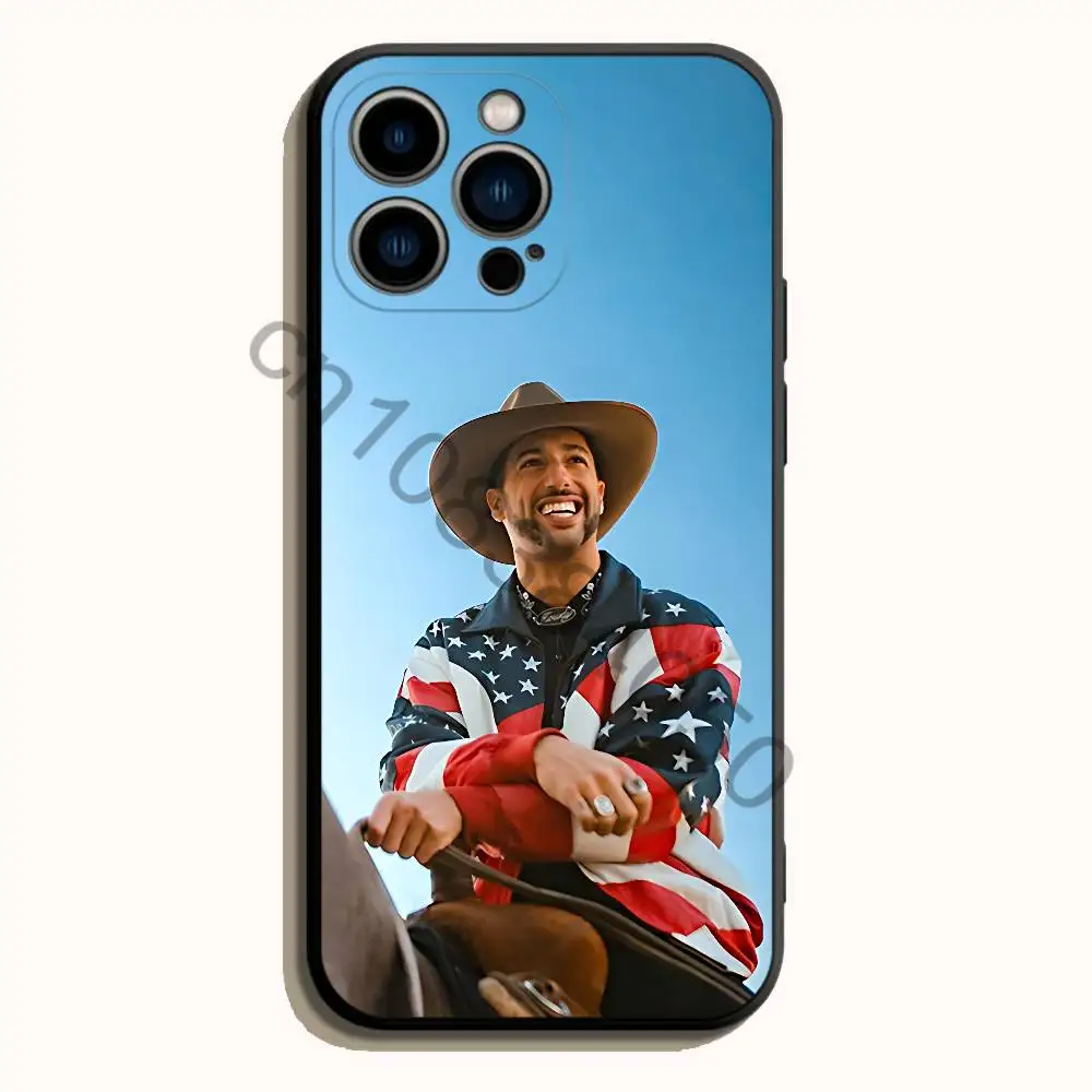 Фото Чехол D-Daniel Driver R-Ricciardo 3 черный, мягкий, из ТПУ, для iPhone 17 16 15 14 13 12 11 Pro Max Plus E Mini, силиконовый чехол для телефона №2