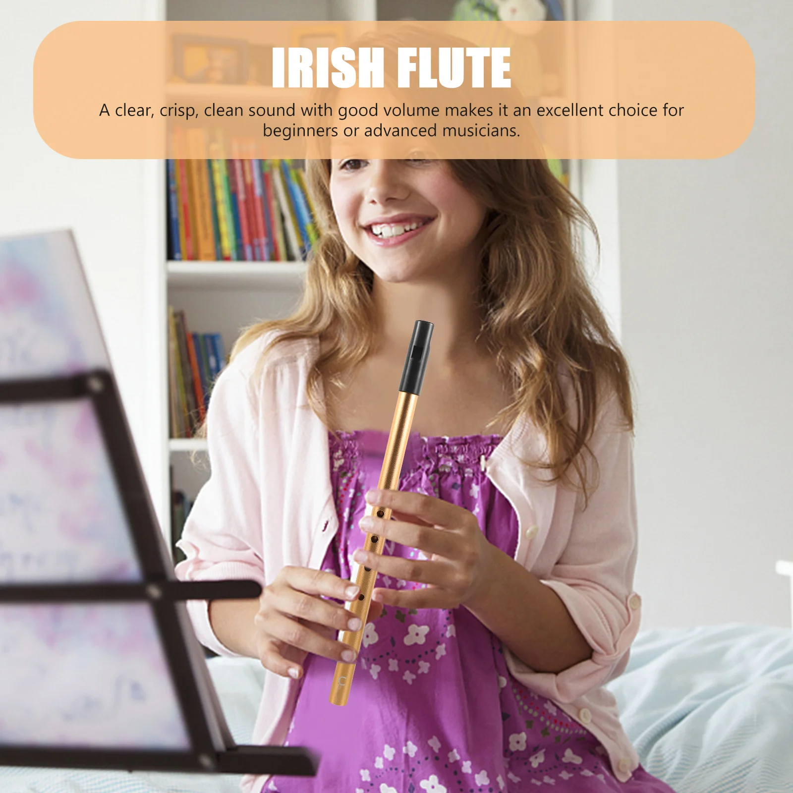 Металлический Свисток ирландский жестяной практичный музыкальный инструмент