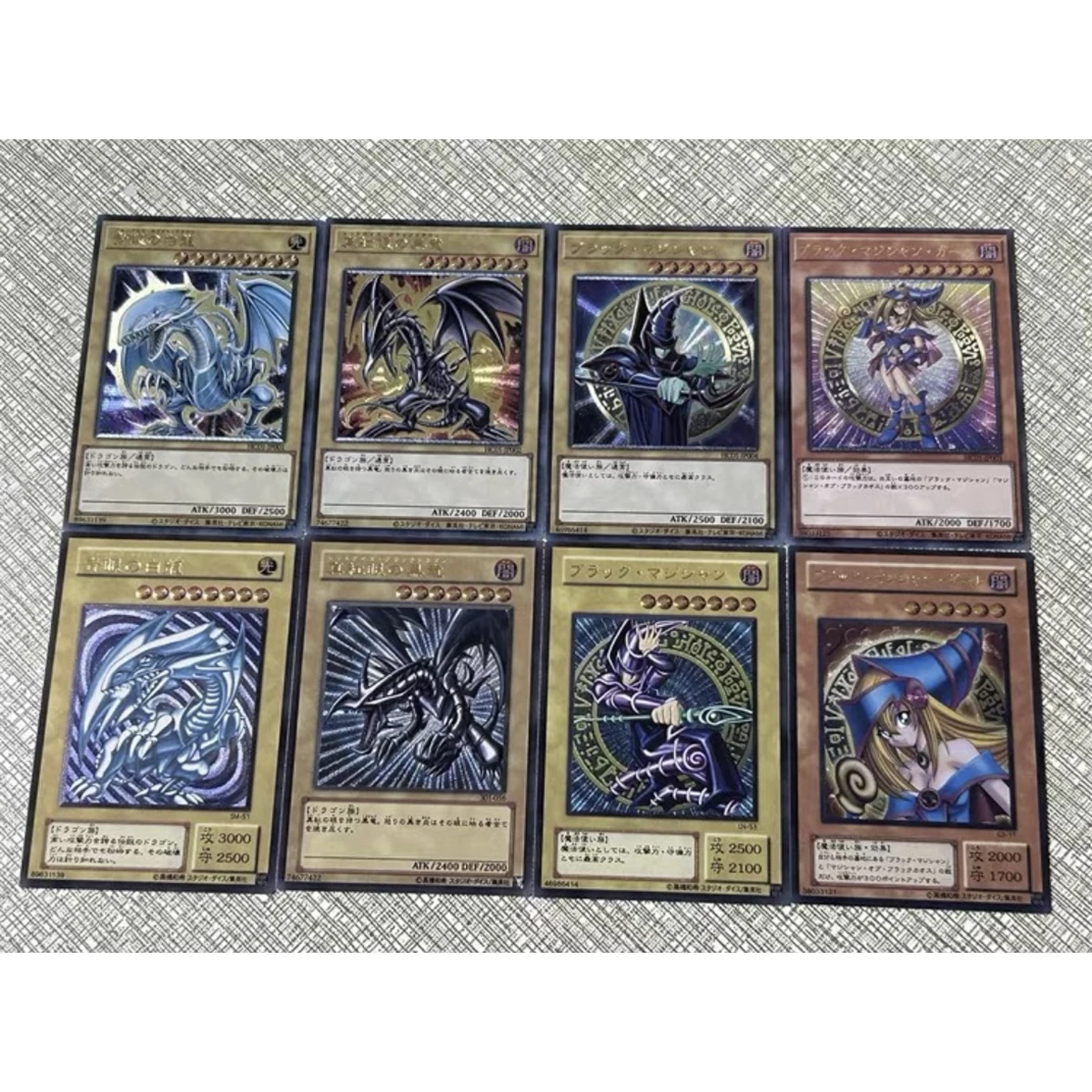Фото Набор из 8 штук для самостоятельной сборки Yu-Gi-Oh! Коллекционная карточка Dark Magician Girl Blue-Eyes White Dragon: Классическая игра, аниме-коллекция, подарок, игрушка №2