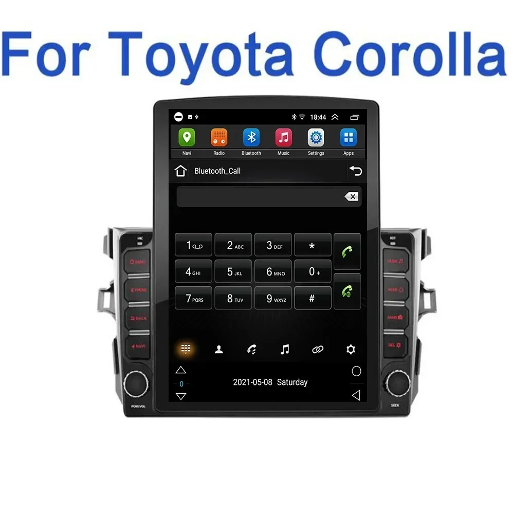 Автомобильный радиоприемник Tesla Style 2Din Android13 для Toyota Corolla E 140150 2007-2012