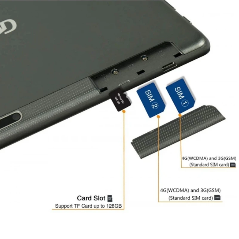 НОВЫЙ планшет Android 10 с Type-C, 10.1 дюйма, поддержка звонков 2G3G4G, процессор MT6763, восьмиядерный, 4 ГБ ОЗУ, 64 ГБ ПЗУ, 1280 x 800 пикселей, 2 SIM-карты, G3 (art.: 3920daedc2ac1) - 3920daedc2ac1