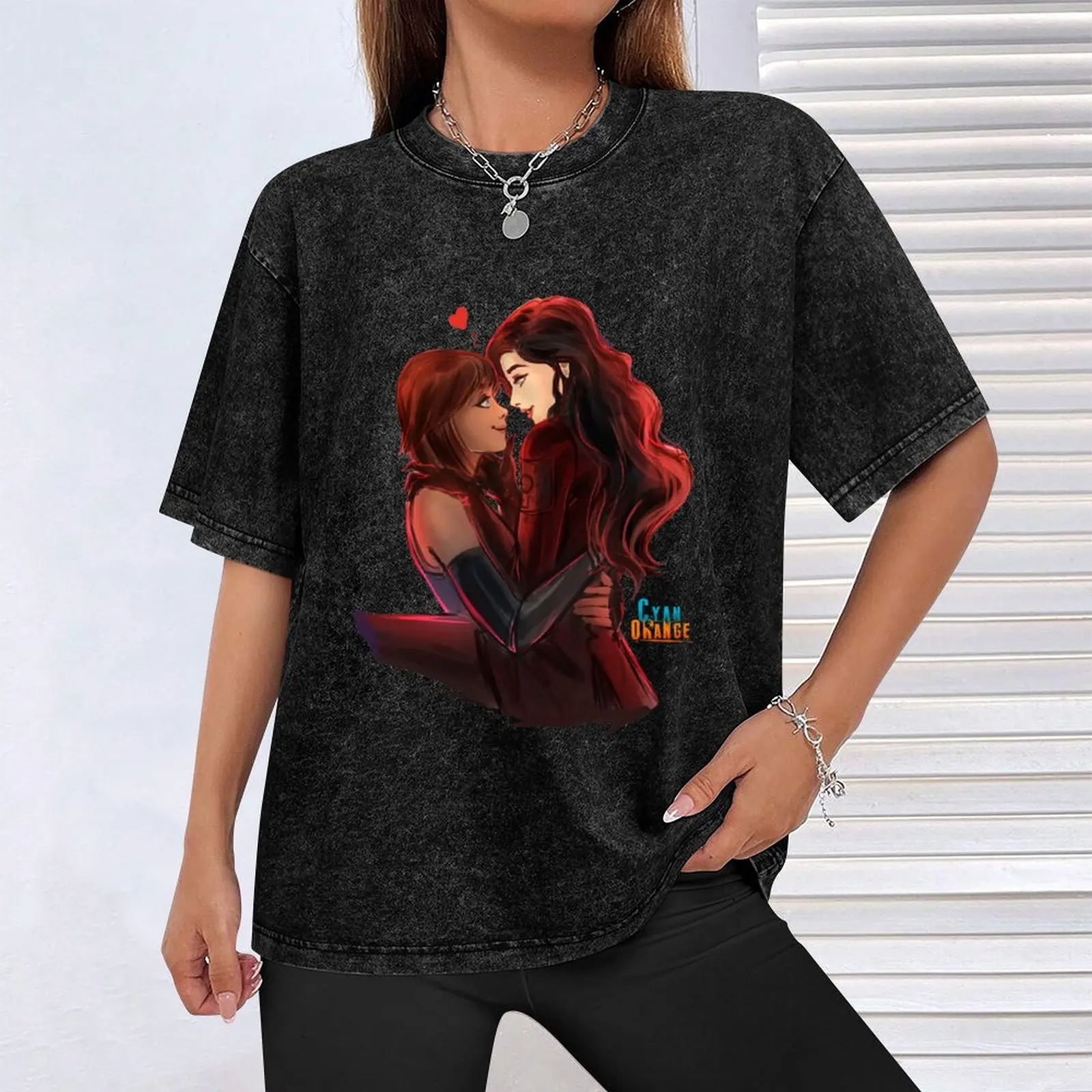 Фото Футболка Korra & Asami, повседневный рождественский топ с короткими рукавами №4