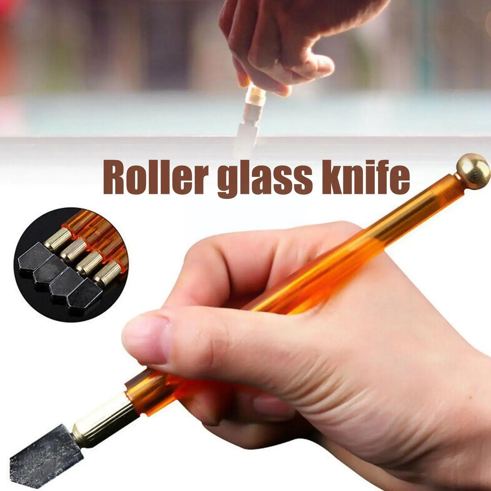 

Diamond Tip Glass Knife Portable Glass Tile Cutter Tile Construction Scratcher Porcelain Floor DIY Cutter Tools Manual P7Y7