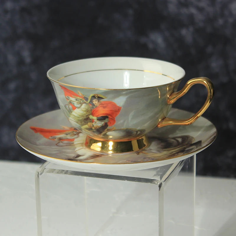 

Classical Napoleon European Bone China Tea Set Coffee Set English Pastoral Afternoon Tea Cup Coffee Cup and Saucer Set