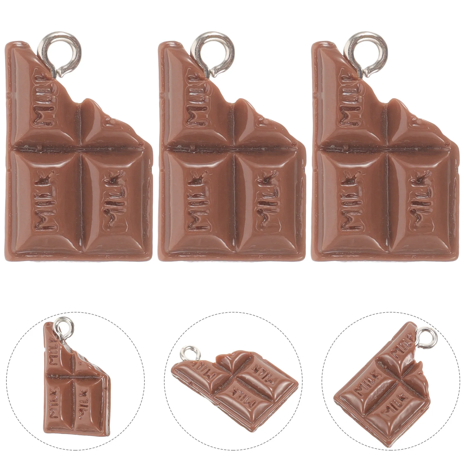 

20Pcs Chocolate Charms Jewelry Pendants Jewelry Making Hanging Charms for Jewelry
