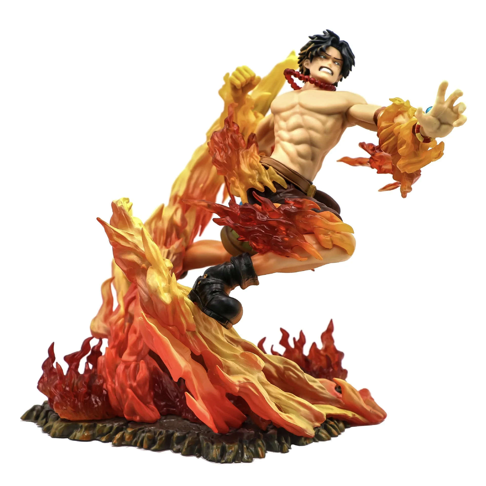 

One Piece Anime Figures Max Ace Fire Fist PVC Action Figure 250mm Anime One Piece Ace Figurine Collectable Toys for Children