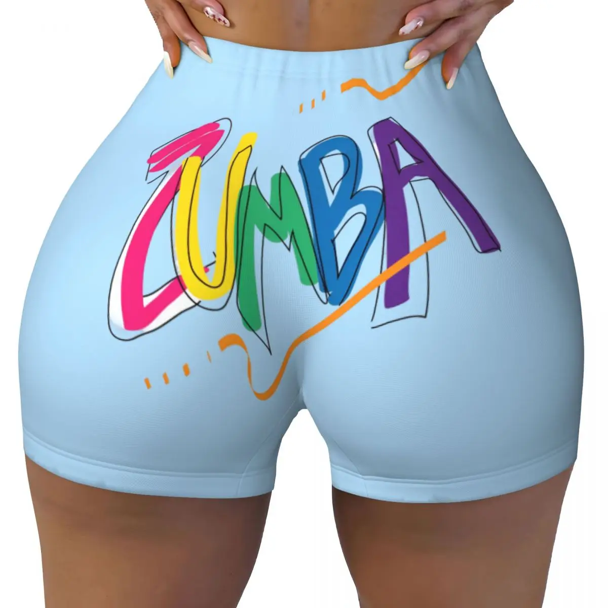 Z-Zumbas танцевальный фитнес джазовый балет Latinmusic шорты для йоги с высокой талией
