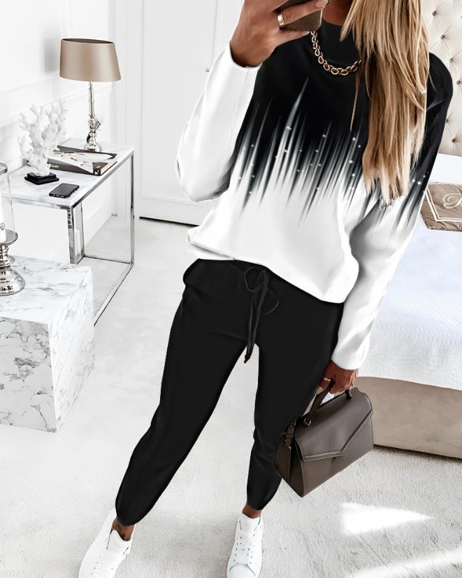 Женский Повседневный комплект из 2 предметов