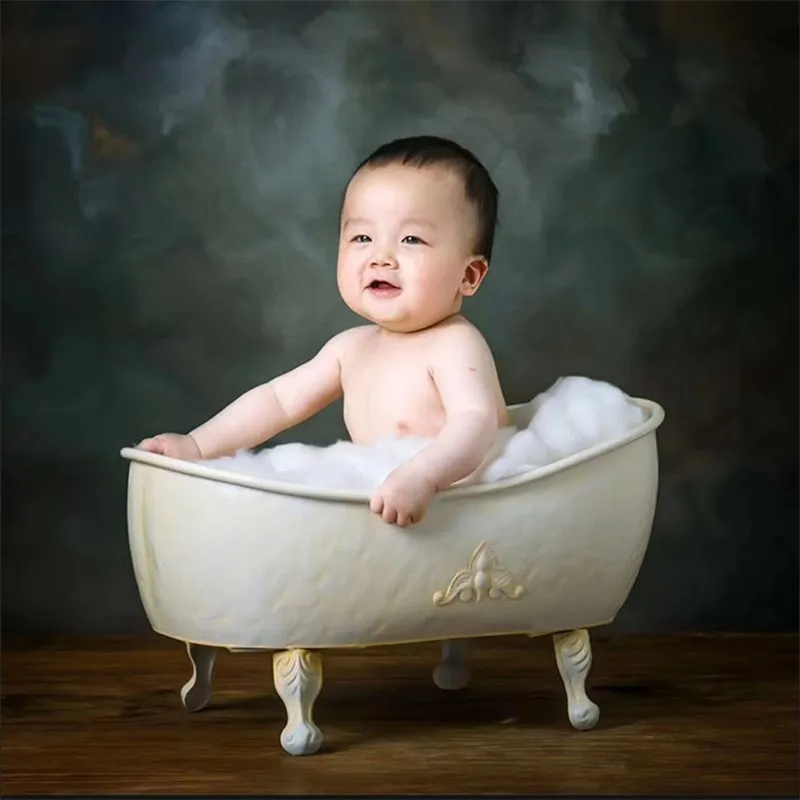 Newborn Photography Props Baby Photo Props Wrought Iron Bathtub Posing Studio Photo Studio Photography Accessories Send Duck