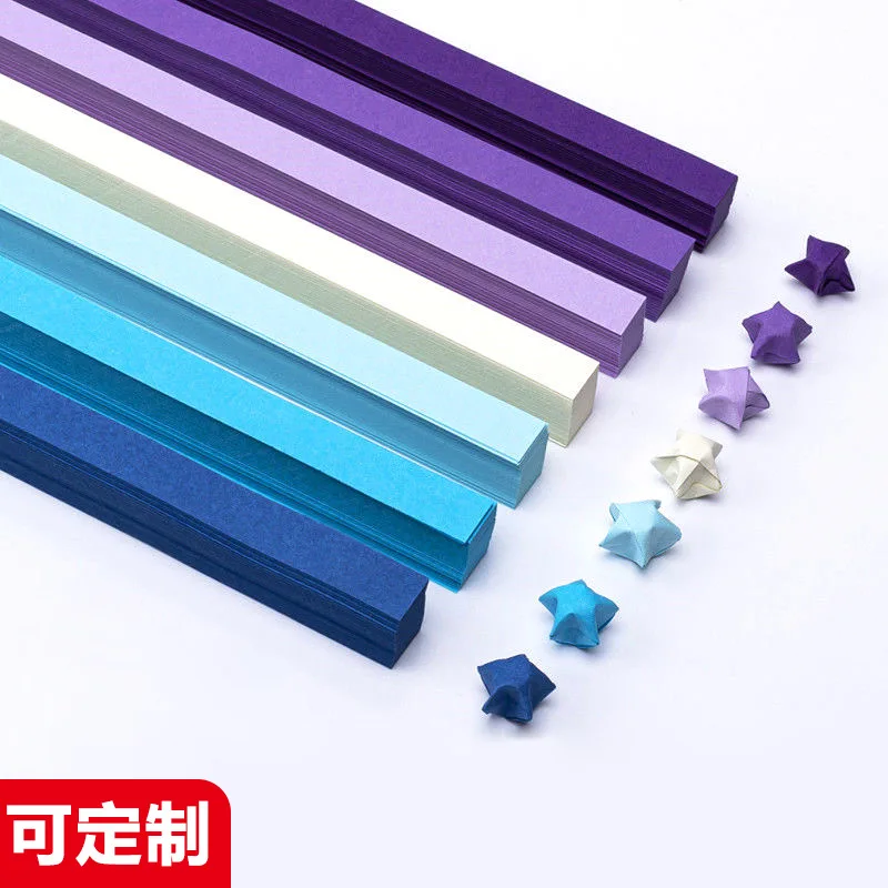 

540 Pcs Commemorative Gift Household Decoration Star Strip Origami Colorful Hand Fold DIY Gift Cartoon Paper Bouquet Supplies