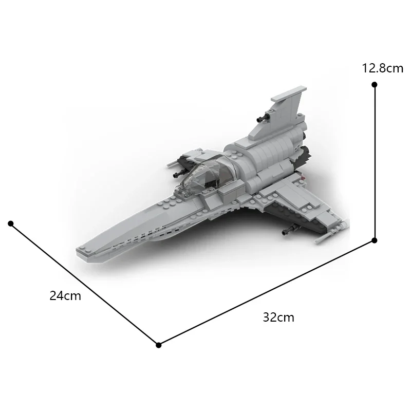 MOC Space Galactica Viper Mark 7 комплект строительных блоков космический корабль модель